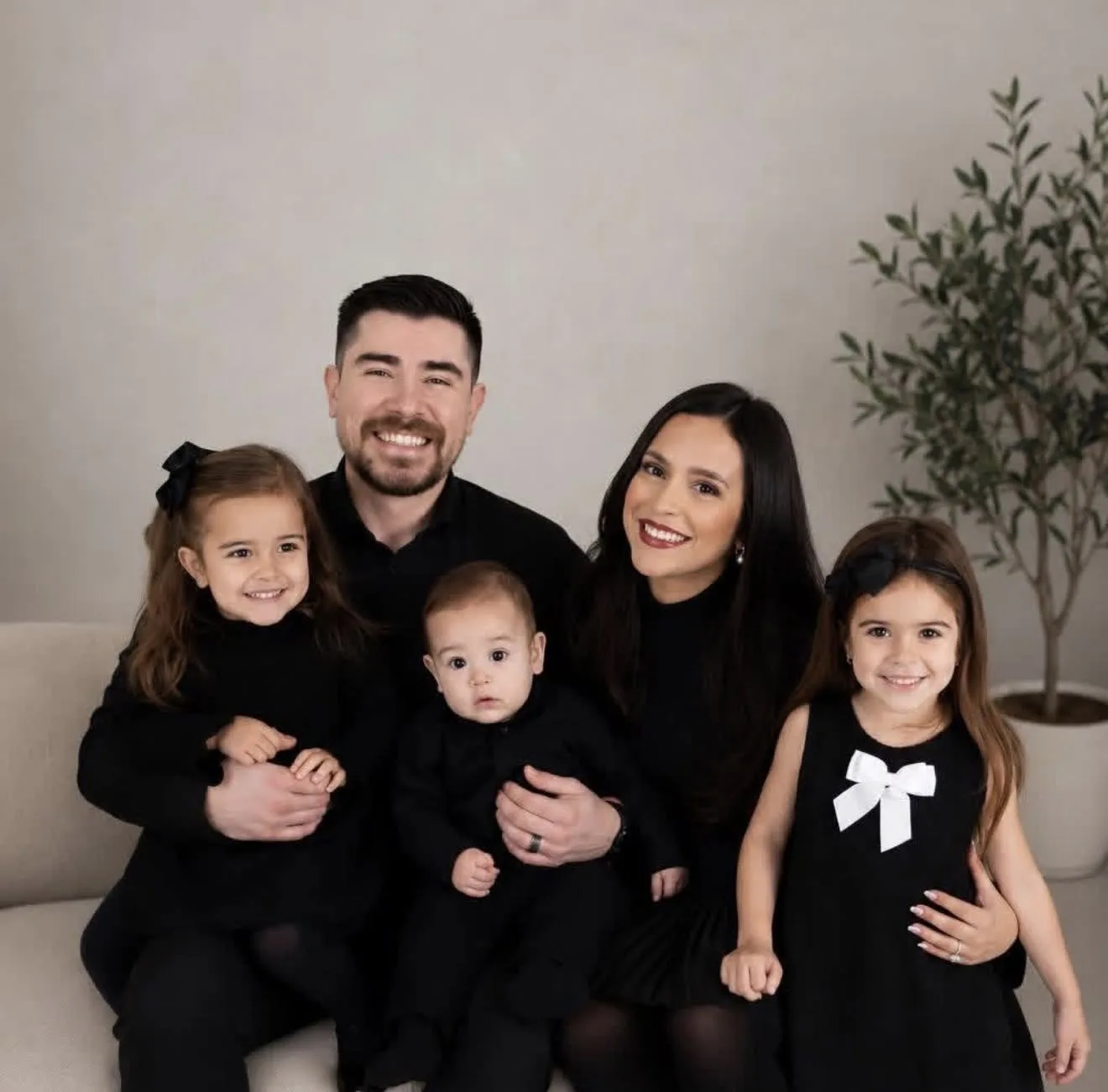 Bradley Craig with his wife and three children
